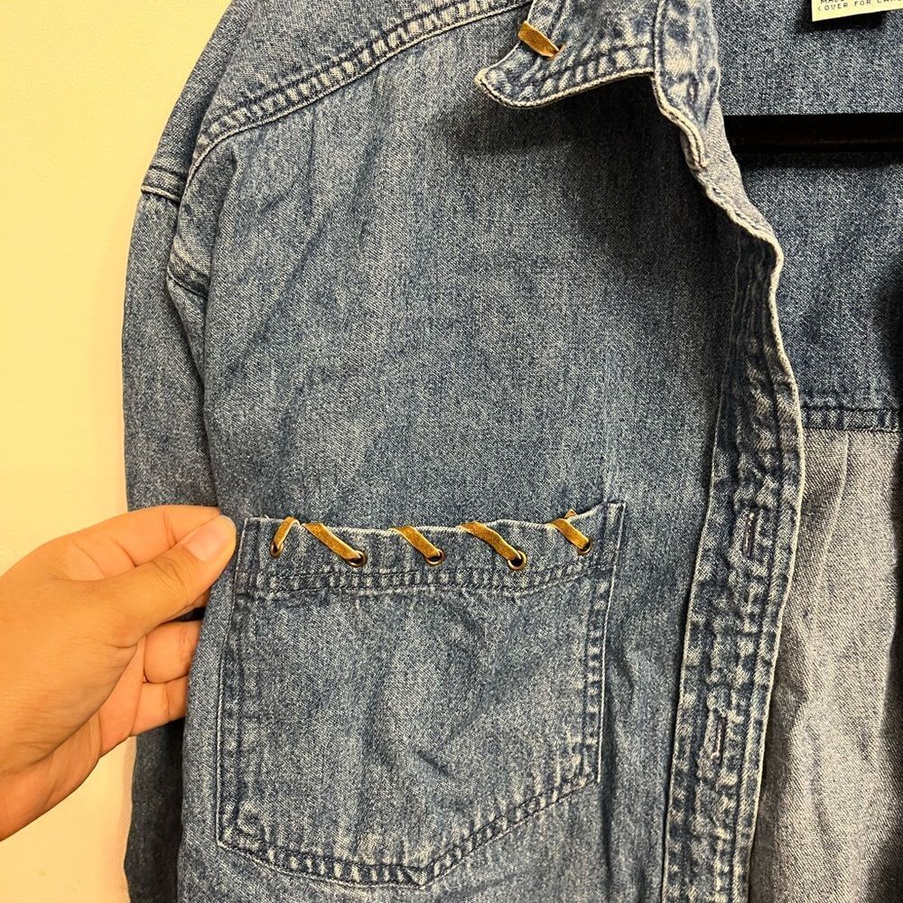 Western Denim Button up shirt - Picture 4 of 4